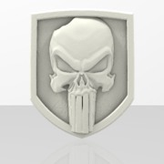 3D Punisher Skull Shield