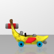 Tiny flying banana car v.1