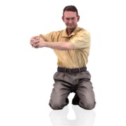 3 inch tall Little Runt Man Business Casual Pen Holder