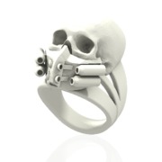 Respirator Skull Ring