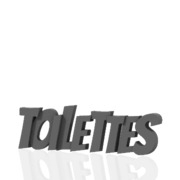 Panneau de porte Toilettes