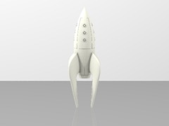 Retro Rocket 3 Miniature