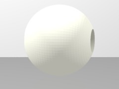 perle pleine 12mm - trou:4mm
