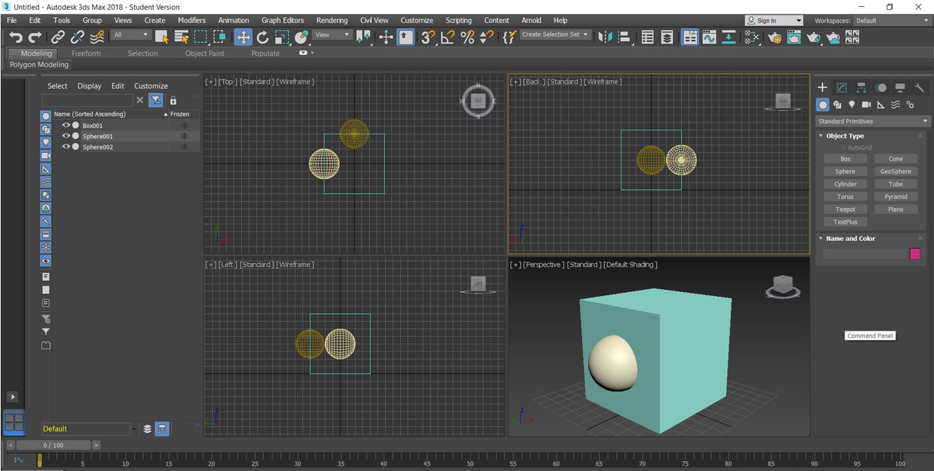 multi-view configurations 3DS Max