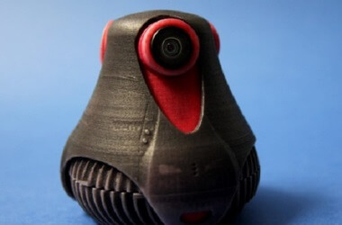 3D printed Prototype of the 360° degrees giroptic camera