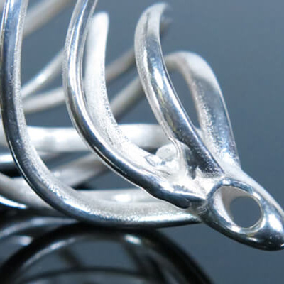 3D-Druckmaterialien Sterlingsilber (Wachsguss)