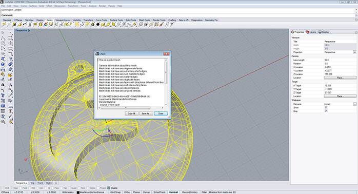 Rhino mesh verification