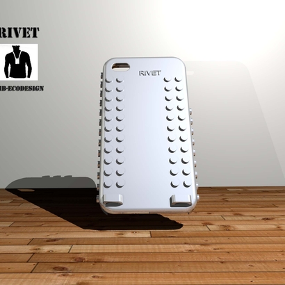 coque iphone 4 "RIVET" à personnaliser" / 3d print iphone 4 case