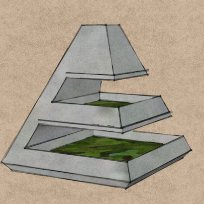A Modern Moss Planter