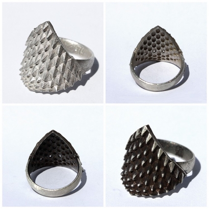 Dragonscales Ring Silver 19mm
