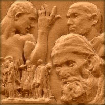 Burghers of Calais Collage