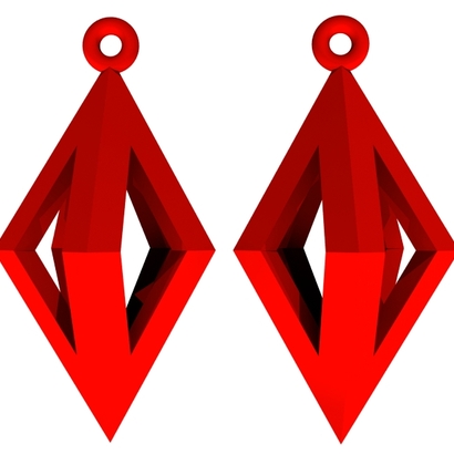 Boucles d'oreilles triangulaires