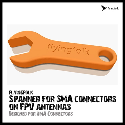 Spanner for SMA connectors on FPV antennas