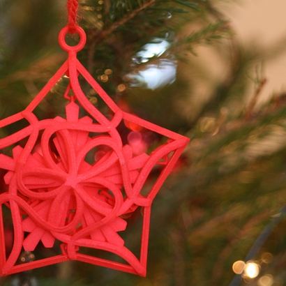 Captured Snowflake - Christmas Ornament