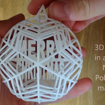 Spinning Bauble Christmas Ornament