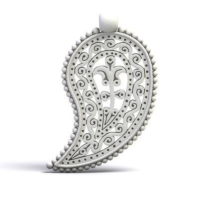 Pendentif Byzantin Feuille