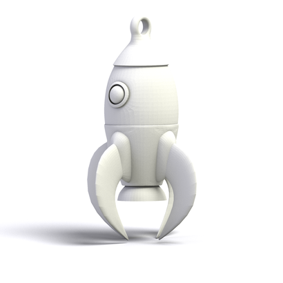 Retro Rocket 2 Pendant