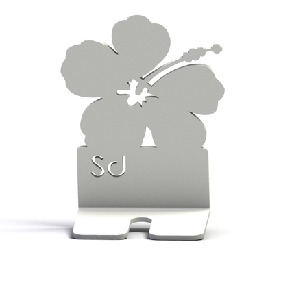 supportdeco - support brosse à dents motif fleur