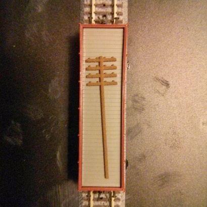 40 Z échelle européenne pôles seul télégraphe / téléphone