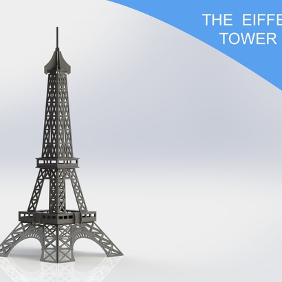 Eiffel Tower Woodcraft