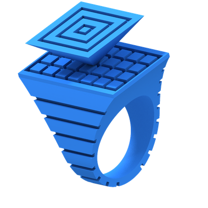 BAGUE  PYRAMIDE