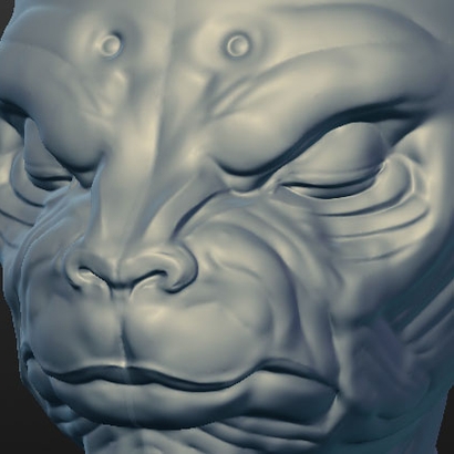 Alien bust / Buste d'alien