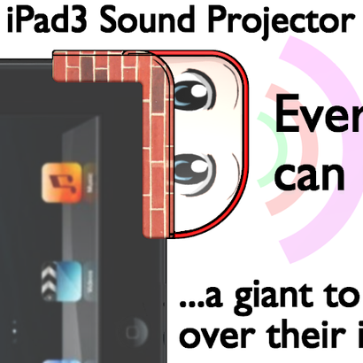 iPad3 Sound Projector - Giant On The Wall