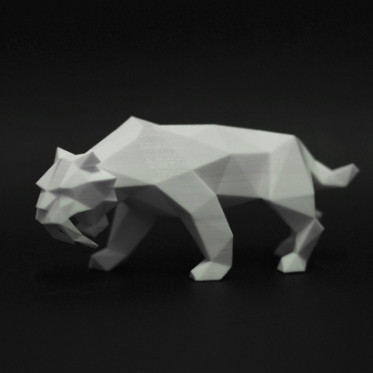 Saber Toothed Tiger Faceted
