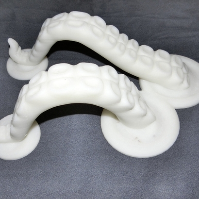 Octopus stand for tablet.