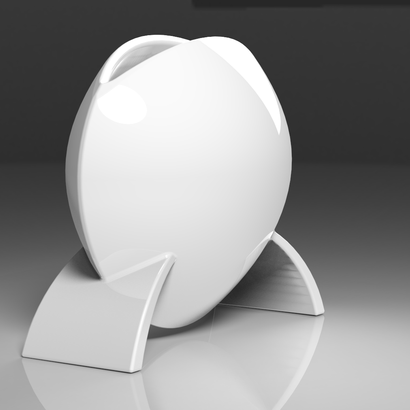 Vase en forme de disque