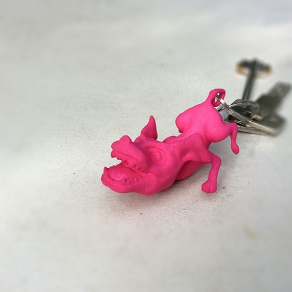 Flying Dog Pendant/Keychain