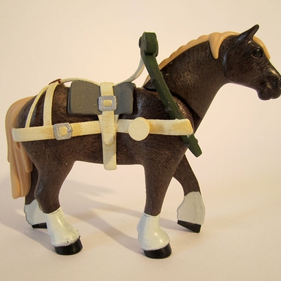 Joug & Harnachement cheval sous-verge arrière Playmobil
