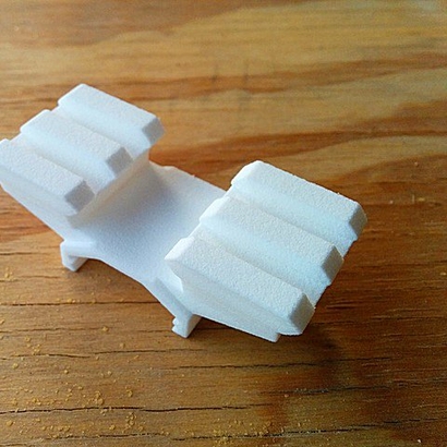 Two-Picatinny-Rails Adapter