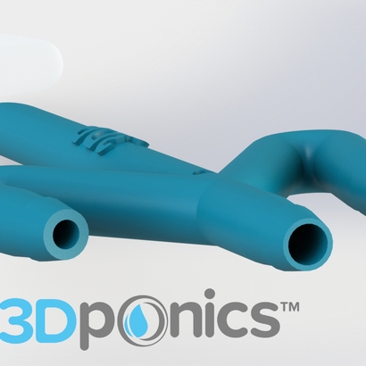 Conduit with Hole - 3Dponics Drip Hydroponics