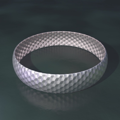 bracelet illusion des cubes - 65 x 15 x 1 mm