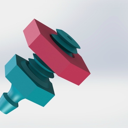 Drip Emitter V1 (Nut) - 3Dponics Emitters & Plugs
