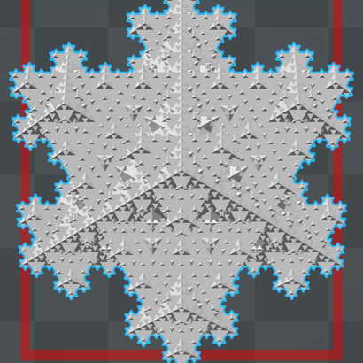 Flocon de Koch tétraèdrique niveau 4