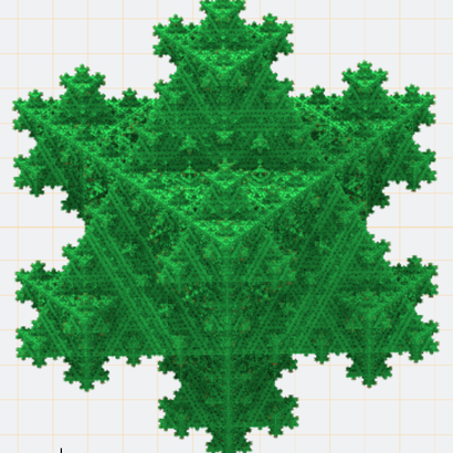 Flocon de Koch tétraèdrique niveau 5
