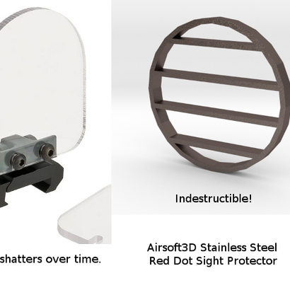 55mm Red Dot Sight Protector (Stainless Steel)