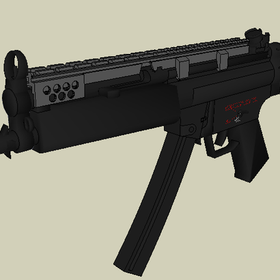 MP5 Full Length Picatinny Rail