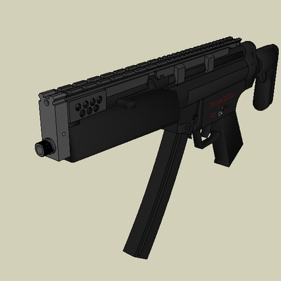 MP5 Front Iron Sight Replacement with 14mm- Nozzle