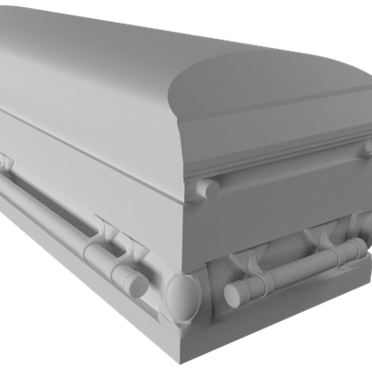 1:18 Scale Casket - Shell Only
