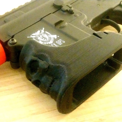 Skull M4 Mag Well Grip