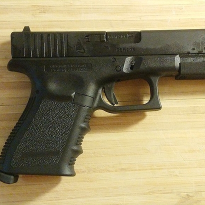 Frame Mounted Airsoft Compensator for G19
