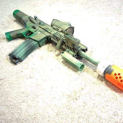 Nerf Muzzle to Airsoft Barrel Adapter (14mm-)