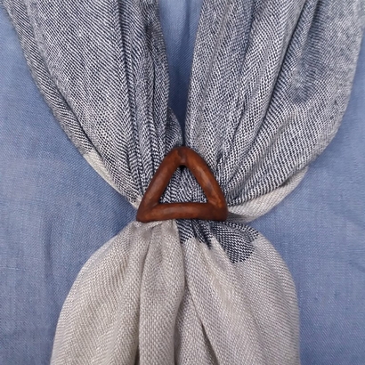 Scarf buckle triple ring with diameter 25mm