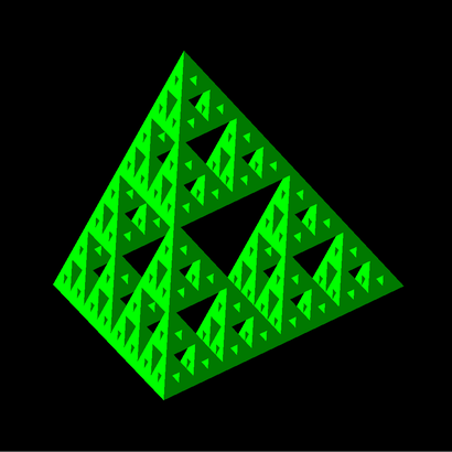 Sierpinski tetrahedron iteration 4