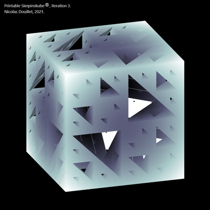 Sierpinskube® / Sierpinski cube iteration 3