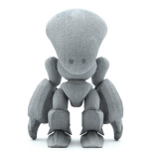 3D-Druckmaterialien Grauer Kunststoff