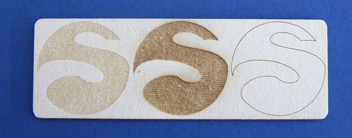 laser engraving cardboard